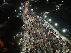 Video Udara: Puncak Arus Balik Malam Ini di Pelabuhan Bakauheni